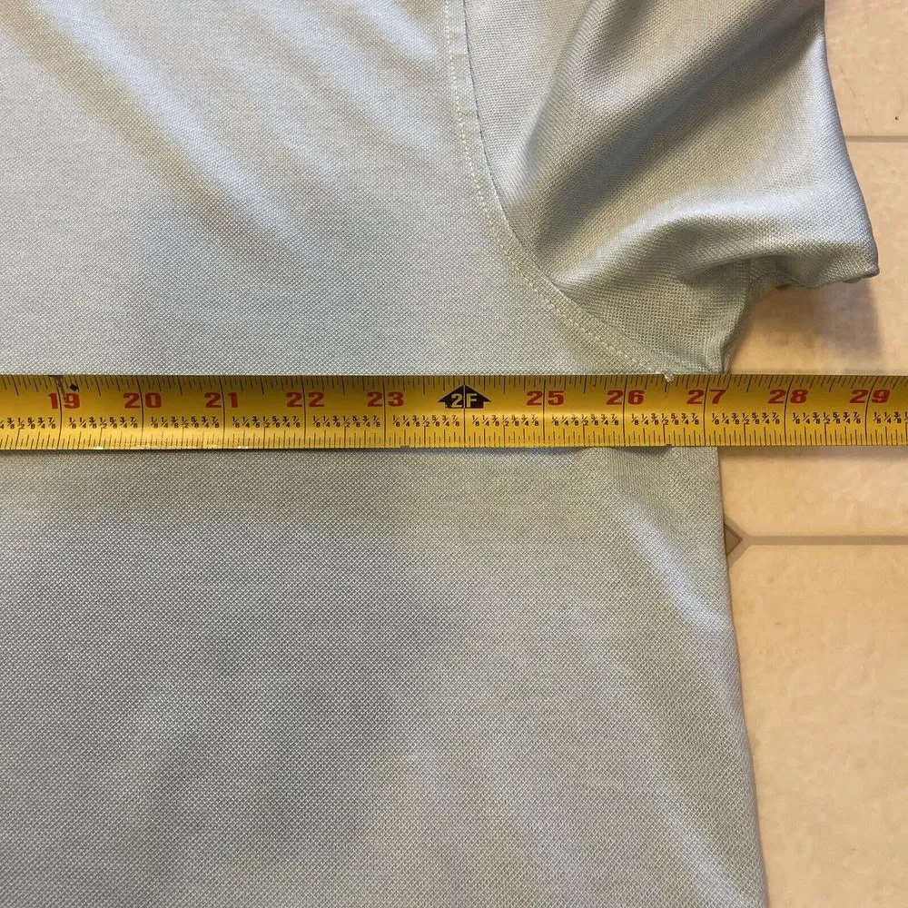 Footjoy Polo Golf Shirt Blue‎ Men's Size XL Lisle Short Sleeve PGA - Picture 10 of 10